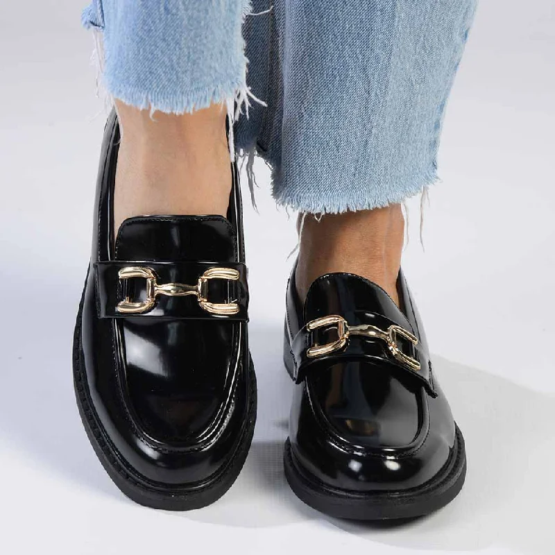 Madison Blarkley Ladies Loafers - Black