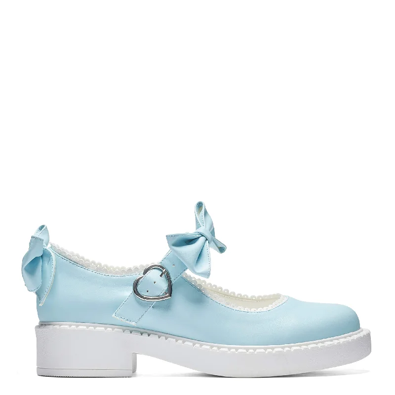 Fairy Lace Doily Mary Janes - Baby Blue