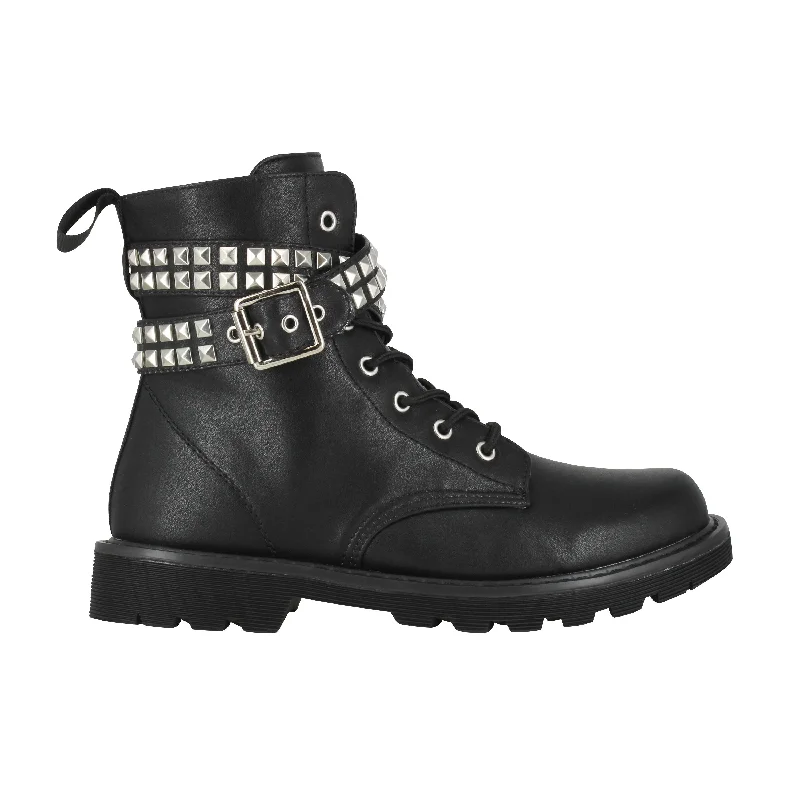 Gotta Flurt Women's Lani Black Combat Boot