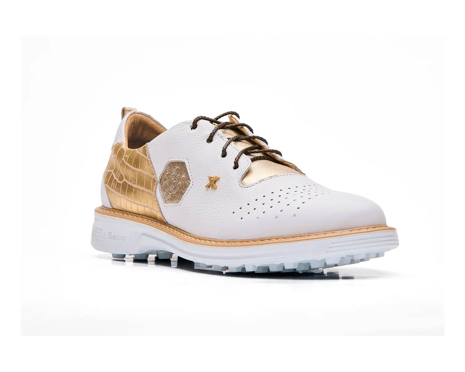 Inspiration Fantasy Spikeless Golf Shoes White Gold