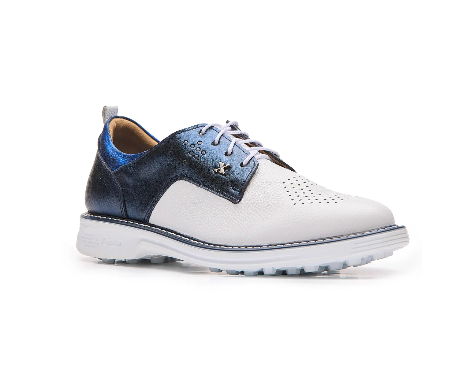 Inspiration Romance Spikeless Golf Shoes White Navy