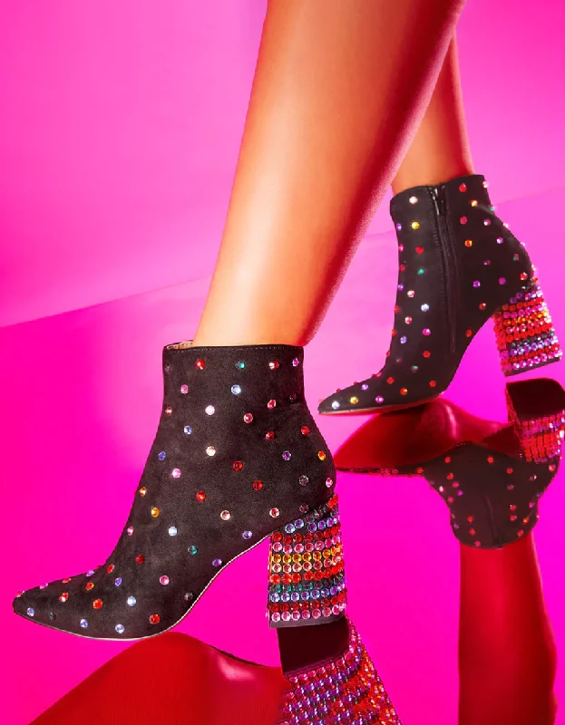 Kaydence Black Multi Booties x BETSEY JOHNSON