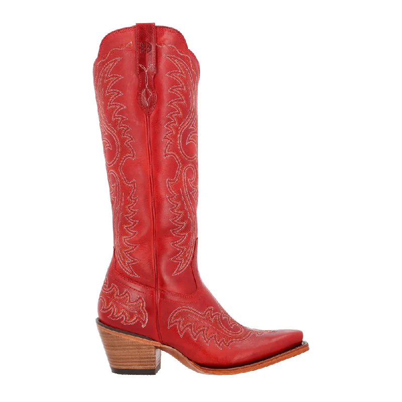 16 Inch Embroidered Snip Toe Cowboy Boots