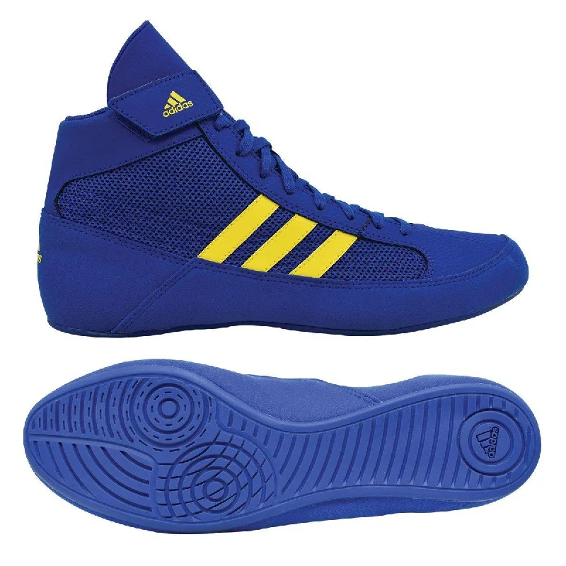 Adidas | FV2473 | HVC 2 | Royal Blue & Solar Yellow | Adult & Youth | Wrestling Shoes