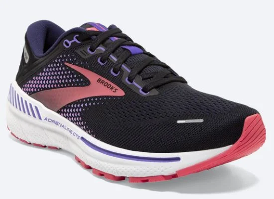 Brooks Adrenaline GTS 22 (Black/Purple/Coral) - Women's