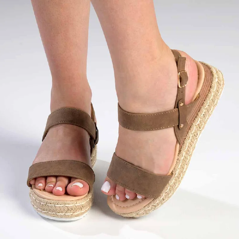 Madison Livia Espadrille Sandal - Chocolate