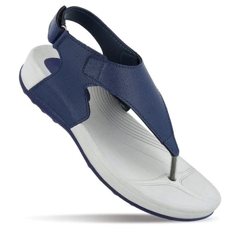 ME & I Women's Flip-Flop  - MI97096 Navy Blue