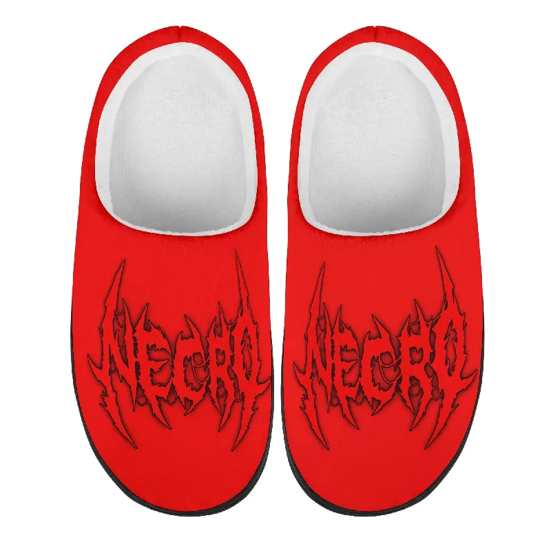 Necro - Brutal Logo - Unisex Rubber Autumn Slipper Room Shoes