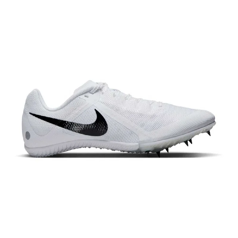 All Gender Nike Zoom Rival Multi Spike - White/Black/Metallic Silver - Regular (D)