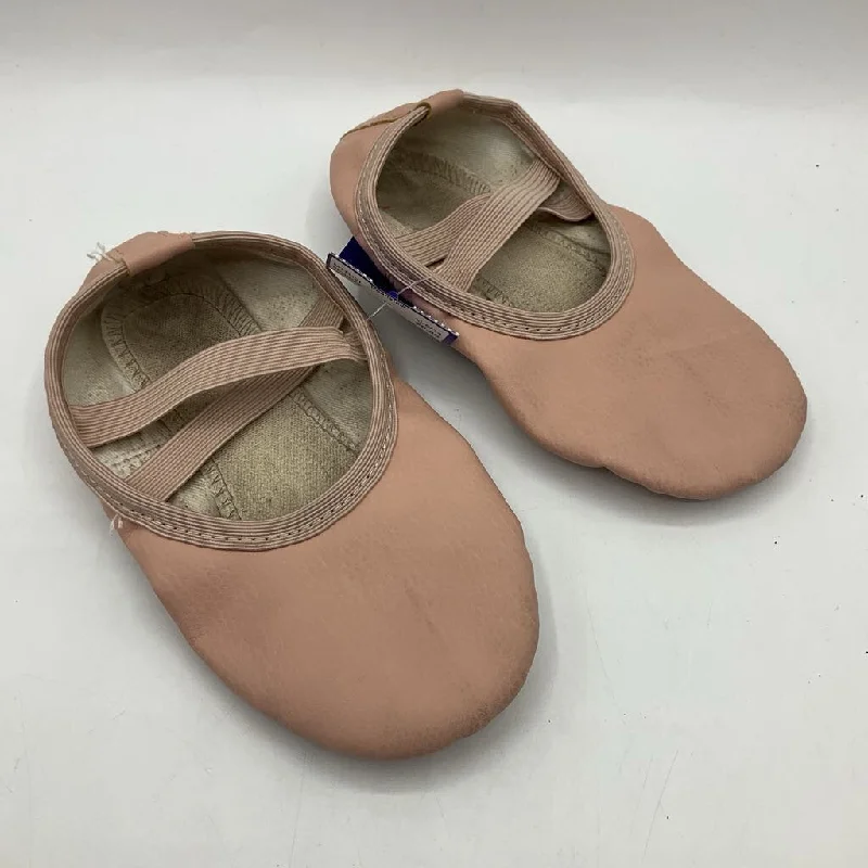 Size 10: Stella Leather Pink Ballet Slippers