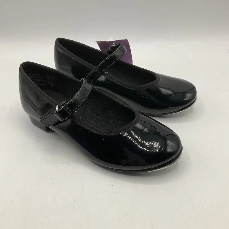 Size 9.5: ABT Black Velcro Tap Shoes