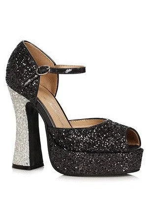 Ellie Shoes 557-SPARKLE Chunky Mary-Jane Sandal