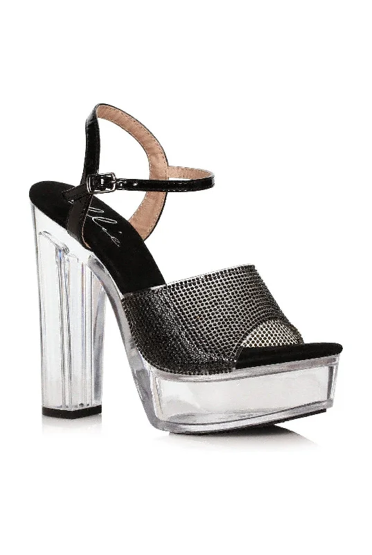 Ellie Shoes 675-LARISSA Chunky Rhinestone Sandal