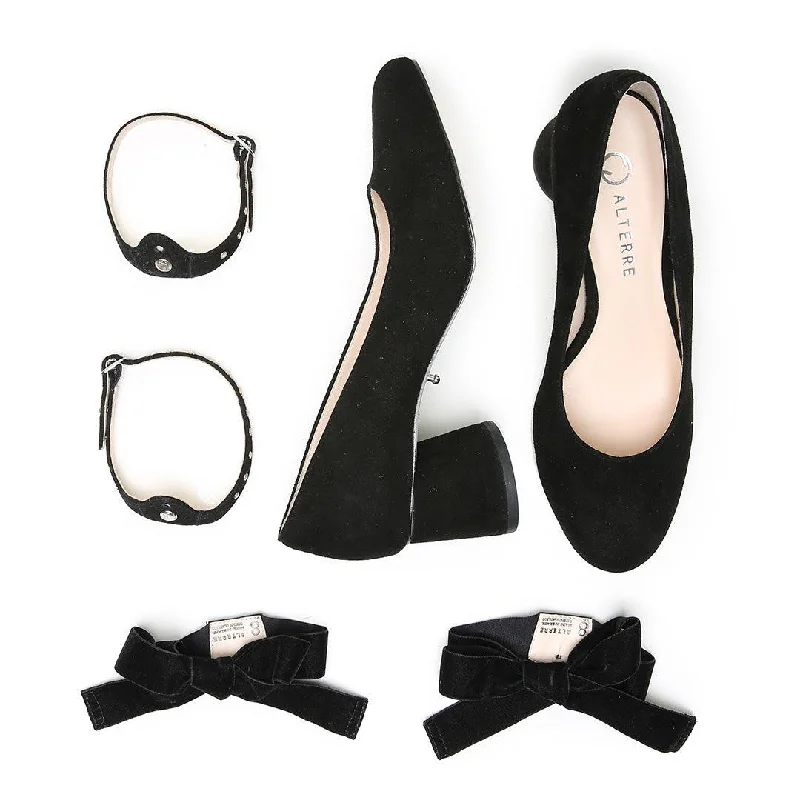 Black Suede Ballet Pump Starter Kit