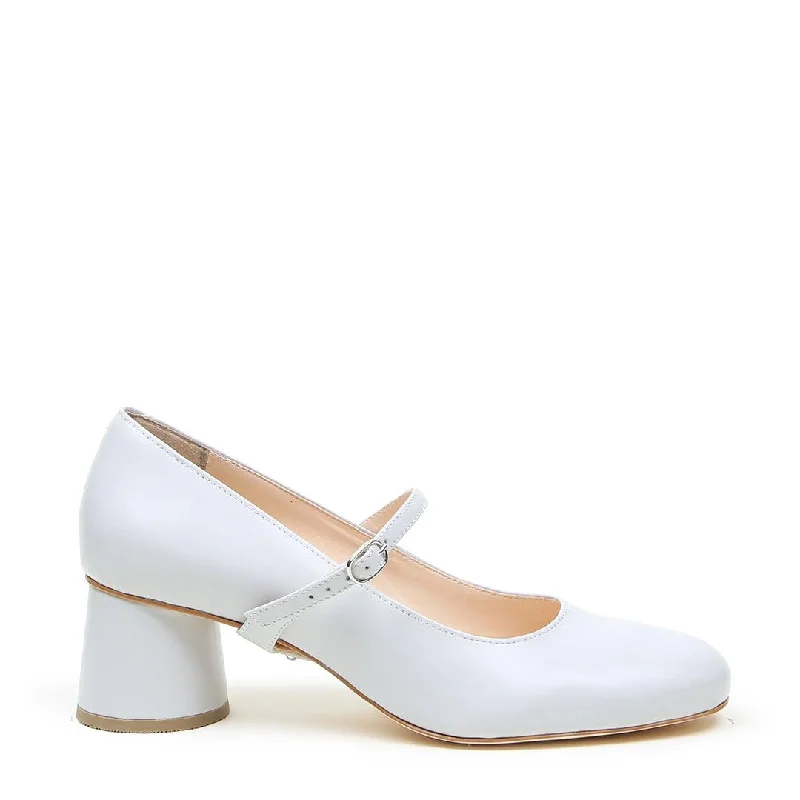 Cloud Grey Ballet Pump + Twiggy Strap