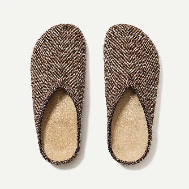 The Casual Clog - Spice Herringbone